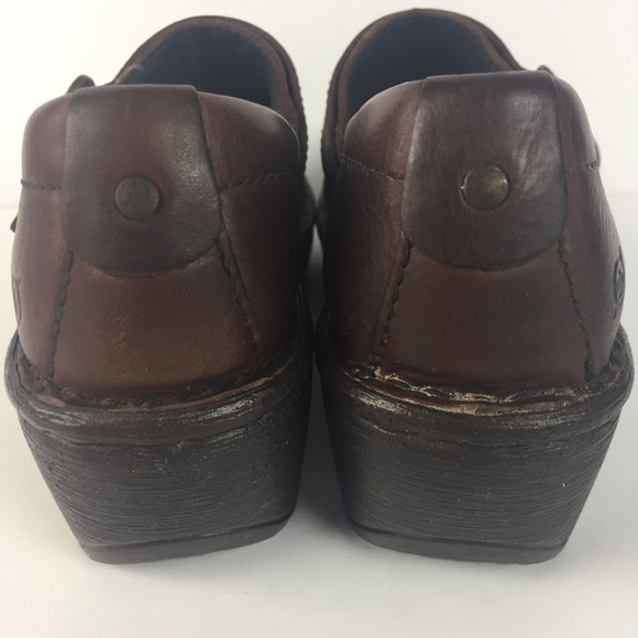 Born Glendell Clogs Womens 7 US 38 EUR Leather Sli - Picture 4 of 8